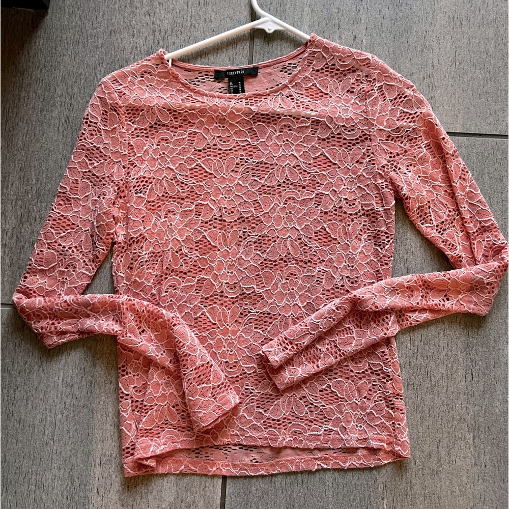 Floral lace long sleeve